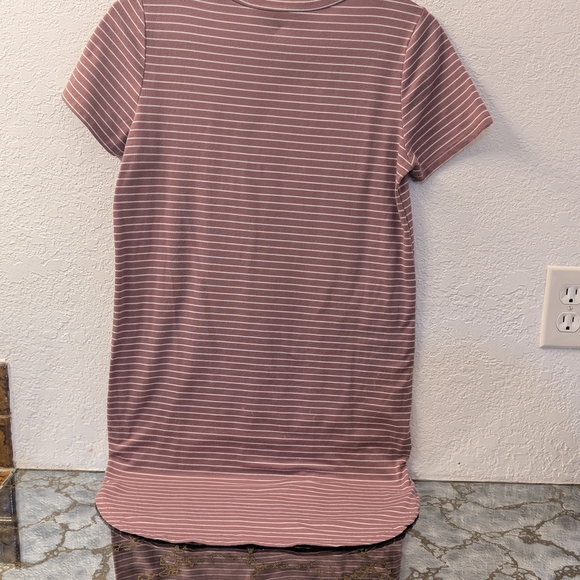 Polly & Esther Pink Striped Mini Dress - Picture 4 of 8